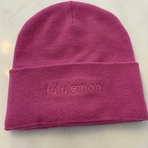 lululemon Fuchsia Knit Hat